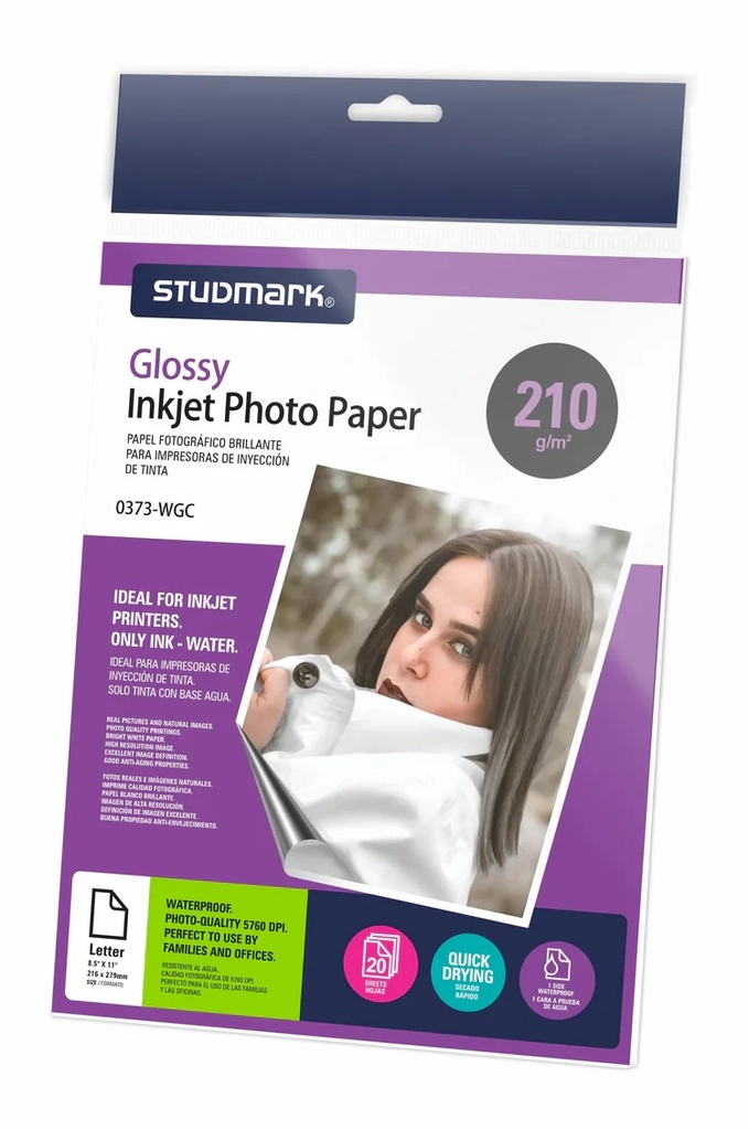 PAPEL FOTOGRAFICO STUDMARK ST-00373-WGC CARTA 210G GLOSSY