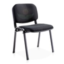 SILLA DE ESPERA DORS DC-21 TELA SIN BRAZOS NEGRO/AZUL