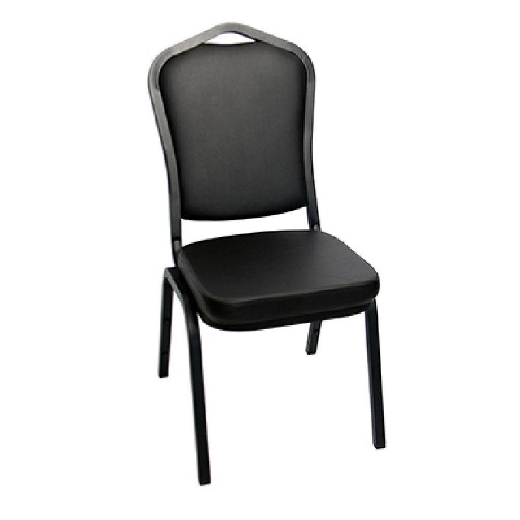 SILLA DE ESPERA DORS DC-228PV TELA VINIL SIN BRAZO NEGRA