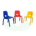 SILLA DE KINDER DORS DC-210 METAL/PLASTICO AZUL/ROJO/AMARILLO