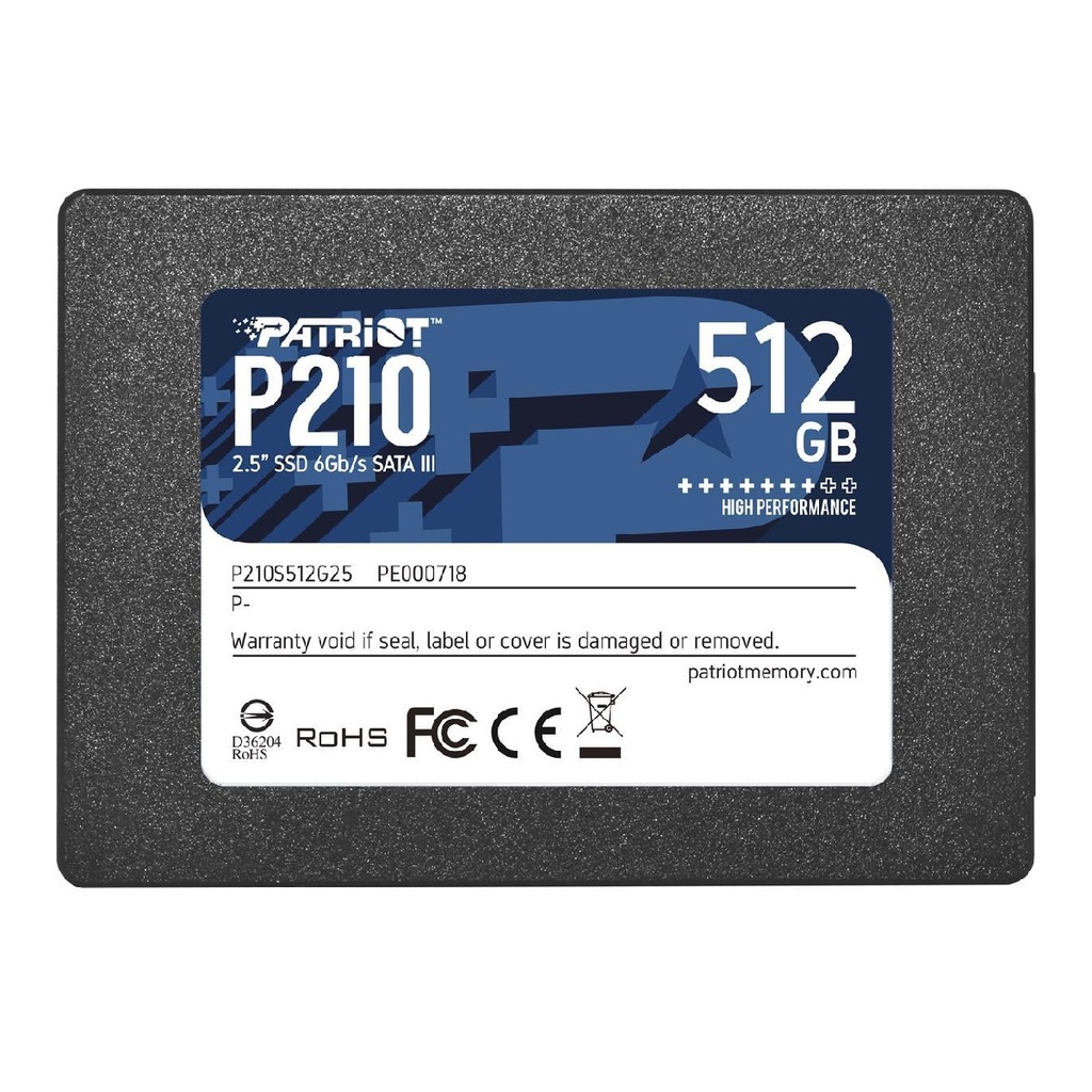 SSD 2.5" PATRIOT P210 512GB SATA