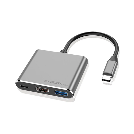 [ARG-UB-0181] HUB ADAPTADOR ARGOM ARG-UB-0181 1*USB-C A 1*USB-A 3.0 1*HDMI 1*USB-C