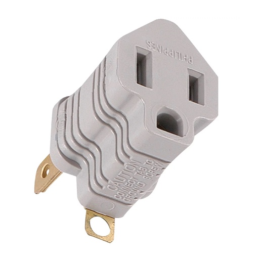 [58900] ADAPTADOR CORRIENTE GENERAL ELECTRIC  3 PINES - 2 PINES