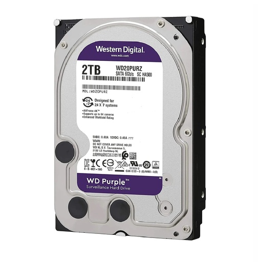 [WD23PURZ] DISCO DURO 3.5" WD PURPLE 2TB CCTV 5400RPM