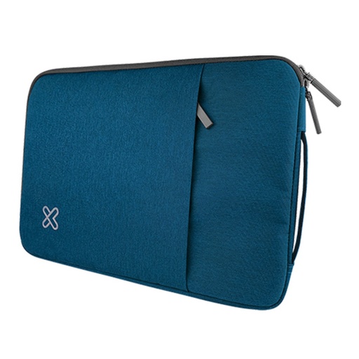 [KNS-420BL] FUNDA KLIP XTREME KNS-420 15.6" SQUAREPRO AZUL POLIESTER ACOLCHADO