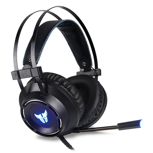 [ARG-HS-2846BK] HEADSET ARGOM ARG-HS-2846BK COMBAT 2*3.5MM NEGRO/AZUL