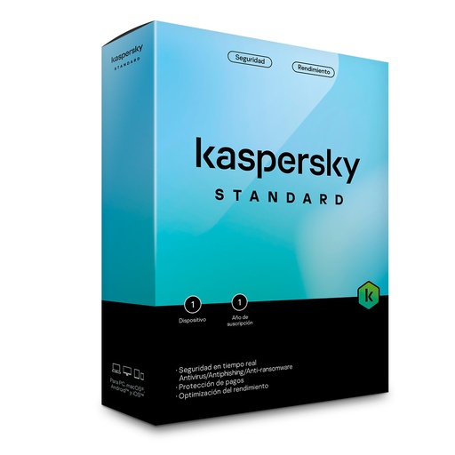 [KL1041DDKFS] LICENCIA ANTIVIRUS KASPERSKY STANDARD 10 DISPOSITIVOS 12 MESES ESD DESCARGA DIGITAL