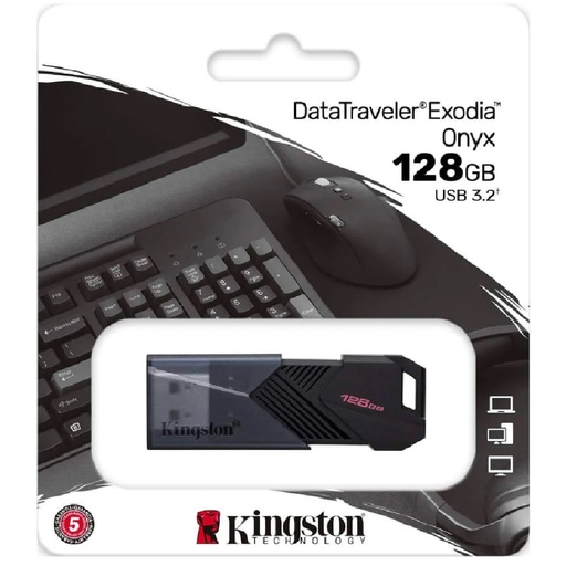 [DTXON/128GB] MEMORIA USB KINGSTON EXODIA ONYX 128GB USB-A 3.2 NEGRA