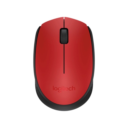 [910-004941] MOUSE LOGITECH M170 INALAMBRICO 3 BOTONES 1000DPI ROJO