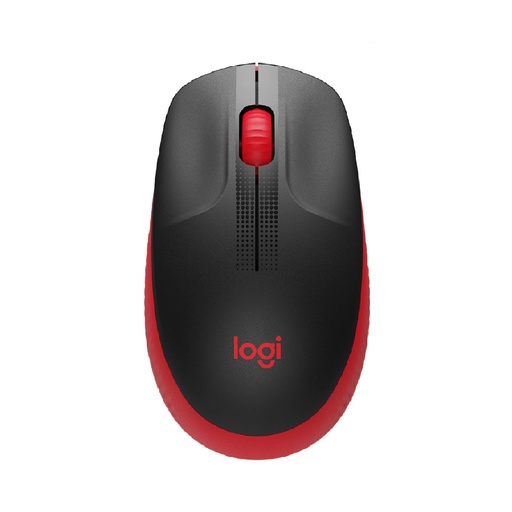 [910-005904] MOUSE LOGITECH M190 INALAMBRICO 3 BOTONES 1000DPI ROJO GRANDE