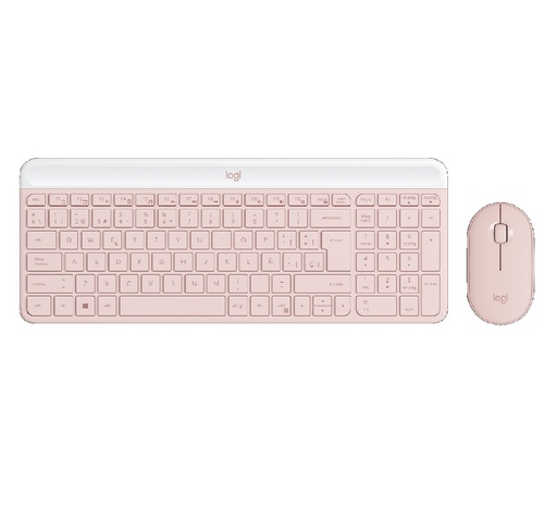 [920-011312] MOUSE+TECLADO LOGITECH MK470 BLUETOOTH 3 BOTONES MULTIDISPOSITIVO ESPAÑOL ORO ROSA