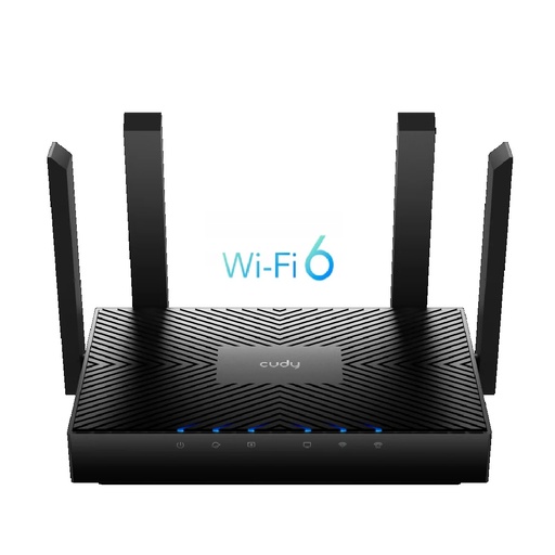 [WR3000] ROUTER INALAMBRICO CUDY WR3000 AX3000 AC 3000MB/S WIFI6 DUALBAND 4*LAN GIGABIT MESH