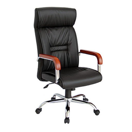 [DC-54] SILLA EJECUTIVA DORS DC-54 CUERINA CON BRAZO CABECERA NEGRO/CAFE