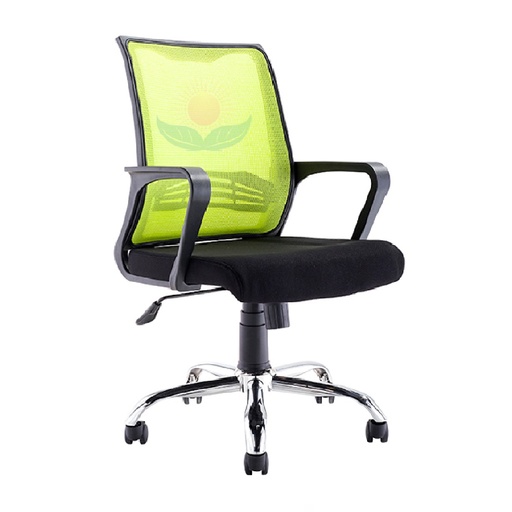 [DC-107V] SILLA SECRETARIAL DORS DC-107V TELA MALLA C/BRAZO VERDE