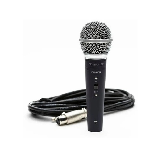 [DM-605] MICROFONO CON CABLE STUDIO Z DM-605 XLR A 1/4 C/ESTUCHE